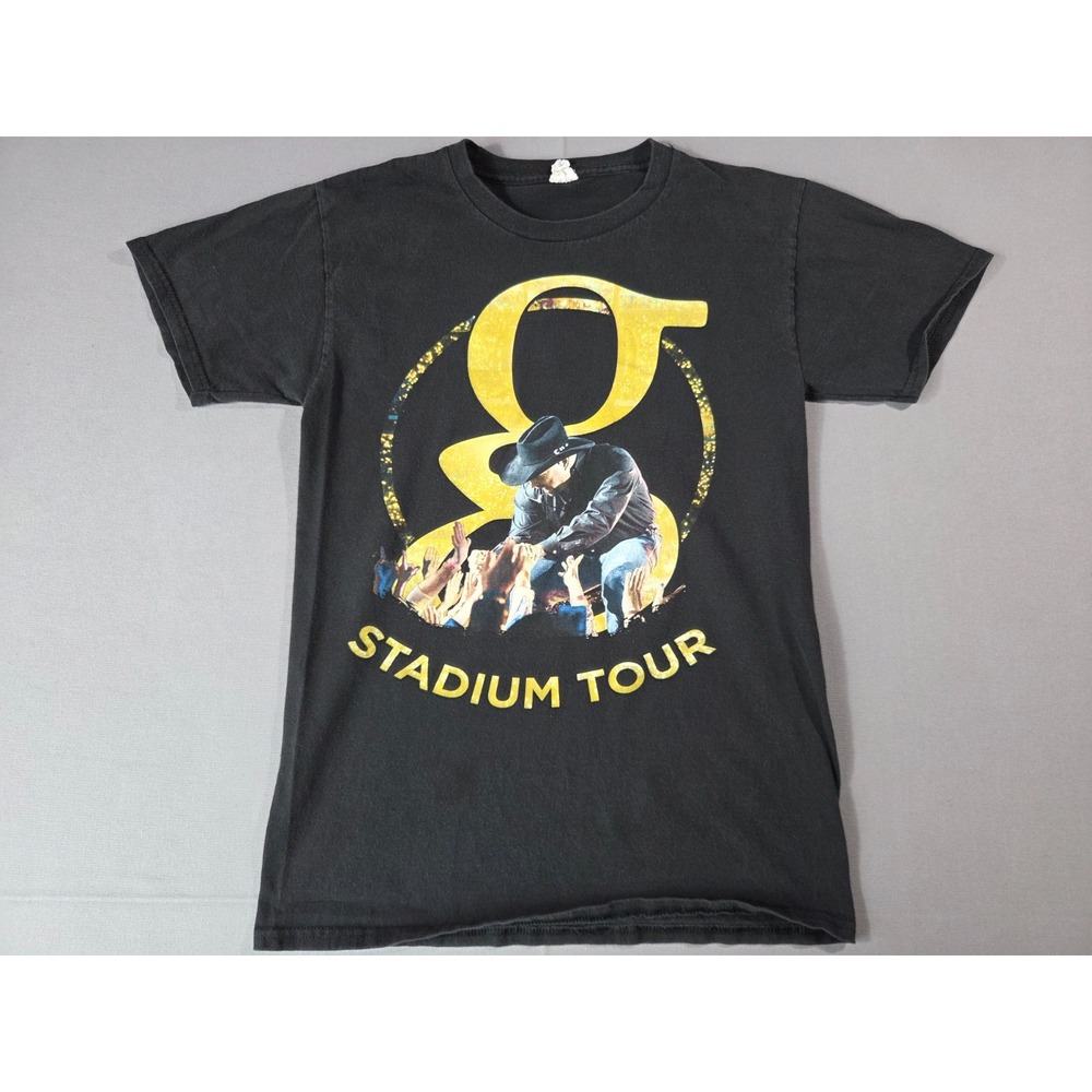 Garth Brooks Shirt Mens Small Black Yellow Stadium Tour Concert Country Music